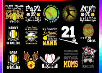 410 Softball Mom Png Bundle, Softball Mama Png, Softball Clipart, Softball Momy, Sports Design for Mother’s Day For Mom, Digital Download 999129798