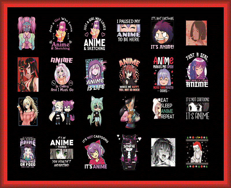 Bundle 80 Anime Girl PNG, Just A Girl Who Loves Anime And Ramen Png, PNG Anime Girl hentai, Anime Cosplay Png,Digital File, Instant Download 907120340