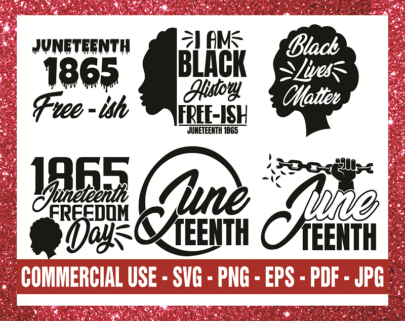 Combo 41 Designs Black Lives Matter SVG, Juneteenth Freedom 1965, Black History, Cut File, Clipart, PrintableCommercial use instant download CB823855941