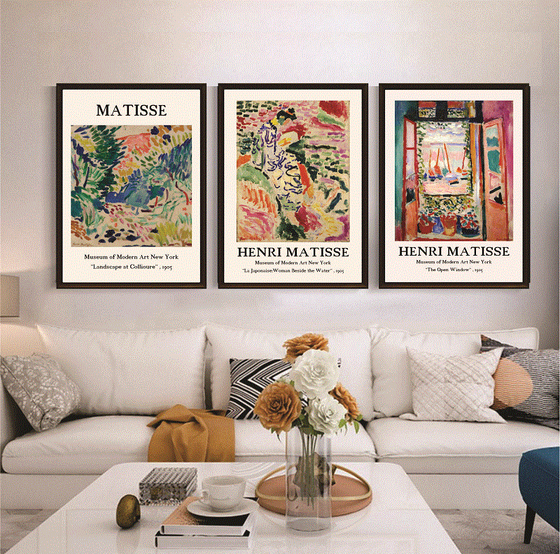 Henri Matisse Digital Print Set of 3, Printable Exhibition Poster, Matisse Poster, Exhibition Wall Art, Matisse Wall Art, Gallery Poster 999584343