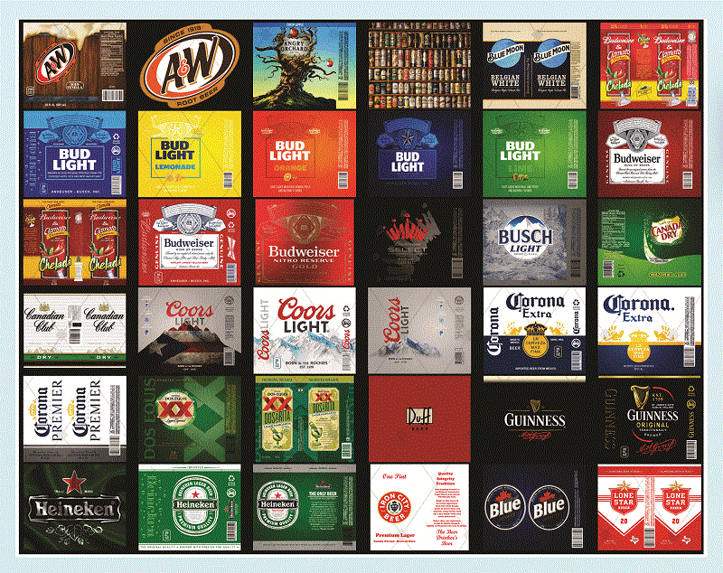 Combo 52 Beer Brands Full Labels Designs Tumber, 20oz Skinny Straight,Template for Sublimation,Full Tumbler, PNG Digital Download 1014533239