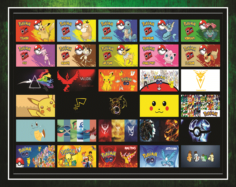 Combo 100 Pokemon Cartoon Series Mug Art Designs, 20oz Skinny Straight,Template for Sublimation,Full Tumbler, PNG Digital Download 1014533239