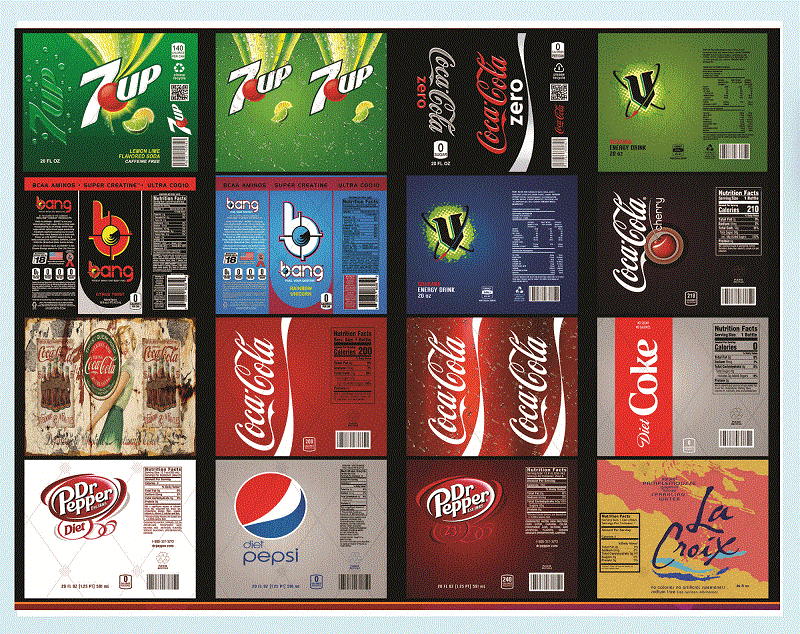 Combo 28 Brand Soda Drinks Full Labels Designs Tumber, 20oz Skinny Straight,Template for Sublimation,Full Tumbler, PNG Digital Download 1014533239