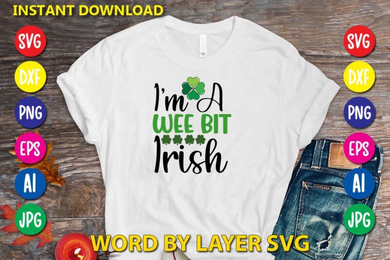 St Patrick's Day SVG Bundle, vol.3 20 svg bundle t-shirt design ,Lucky svg, Irish svg, St Patrick's Day Quotes, Shamrock svg, Clover svg, Cut File, Cricut, Silhouette, PNG,St Patrick's Day