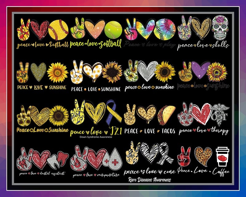 158 Designs Peace Love Bundle, Peace Love Png, Peace Love Cure, Sublimation Png, Sublimation Png, Files For Cricut, Digital Download 995038282