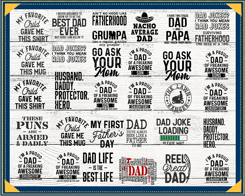COMBO 900+ DAD SVG, Father’s Day svg, Dad and son, Firefighter Dad Png, Daddy svg, Papa svg, Funny Dad Quotes Svg, Best Dad By Par PNG CB772364850