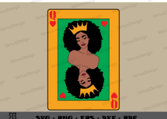Best Gift for Afro Queen Sublimation Files, Melanin Queen Art, African American Girl, Gift For Black Girl