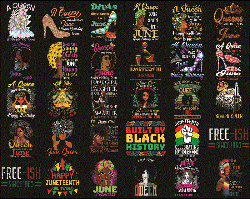 Combo 131 Black Melanin and Juneteenth Png, Black Queen Bundle Png, Afro Woman Clipart, Black History Png, Afro Lady, Women Juneteenth Png Copy 983801706