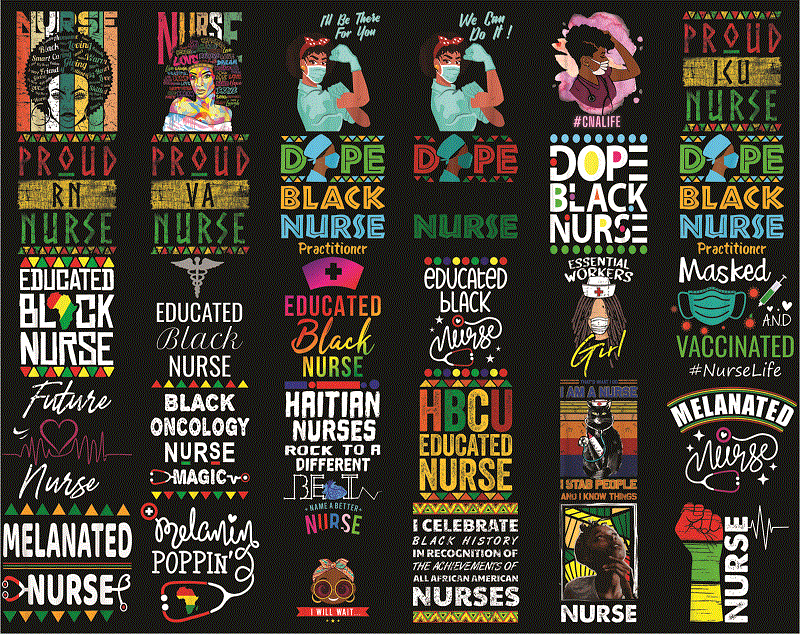 160 Black Nurse png Bundle, Black Nurse PNG,Dope Black Nurse,Black Nurse Magic,Black Live Matters,Black Pride Gift,Melanin Nurse 1009585613