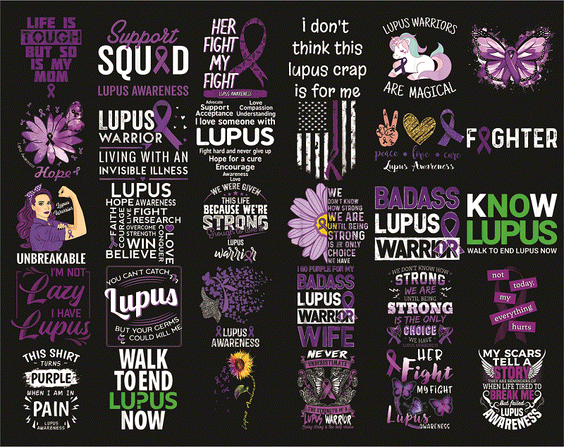 Bundle 200+ Lupus awareness png, Lupus Digital png, Warrio lupus awareness Png, In May We Wear Purple Sublimation Png, Digital Download 1010229867