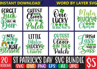 St Patrick’s Day SVG Bundle, Lucky svg, Irish svg, St Patrick’s Day Quotes, Shamrock svg, Clover svg, Cut File, Cricut, Silhouette, PNG,St Patrick’s Day SVG Bundle, Lucky svg, Irish svg,