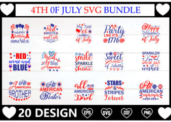 4TH OF July SVG T-shirt Design Bundle