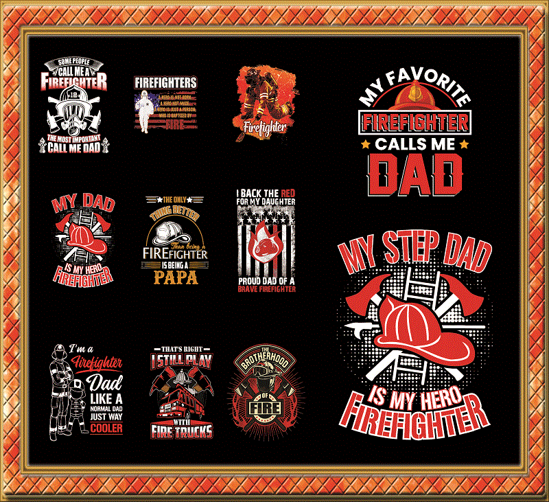 Combo 125 Firefighter Dad Png Bundle, Best Firefighter Dad Ever American Flag, Best Firefighter Dad Ever Png, Father’s Day, Digital Download 979688281