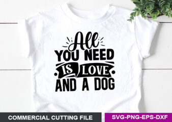 Dog SVG T shirt Design Template