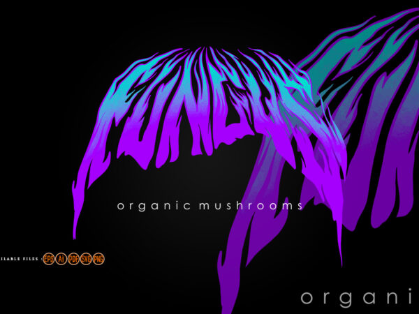 Fungus word lettering typography psychedelic illustrations t shirt graphic design Fungus word lettering typography psychedelic illustrations t shirt graphic design