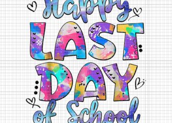 Hello Summer Happy Last Day Of School Png, Teacher Tie Dye Png, Last Day Of School Tie Dye Png