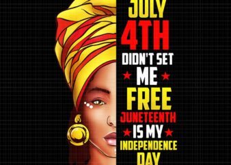 Juneteenth Png, Juneteenth African American Png, July 4th Didn’t Set Me Free Juneteenth Is My Independence Day Png vector clipart