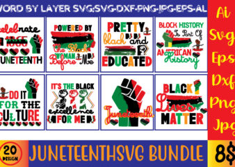 Juneteenth t shirt design bundle, juneteenth 1865 svg, juneteenth bundle, black lives matter svg bundle, black african american, african american t shirt design bundle, african american svg bundle, juneteenth svg