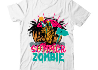 Summer Zombie Tshirt Design,Summer Tshirt Bundle ,Summer state of mind,life is better,summer design, summer marketing, summer, summer svg, summer pool party, hello summer svg, popsicle svg, summer svg free, summer