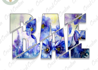 Logo Brand, Flower Bae Design Diy Crafts, Flower vector colorful png Files , flower clip art Silhouette Files, Trending Cameo Htv Prints