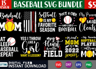 Baseball SVG Bundle, Baseball Shirt Graphic, Baseball Mom Shirt, Baseball Shirt Print Template, Baseball vector clipart, Baseball svg t shirt designs for sale