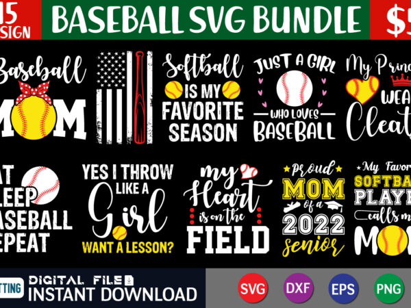 Baseball svg bundle, baseball shirt graphic, baseball mom shirt, baseball shirt print template, baseball vector clipart, baseball svg t shirt designs for sale