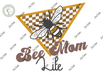 Black Women , Bee Mom Life Diy Crafts, Plaid Triangle Background Svg Files For Cricut, Bee clipart Silhouette Files, Trending Cameo Htv Prints