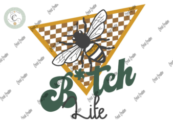 Belief , BlTCH Life Diy Crafts, bee Life clipart Svg Files For Cricut, yellow plaid triangle Silhouette Files, Trending Cameo Htv Prints