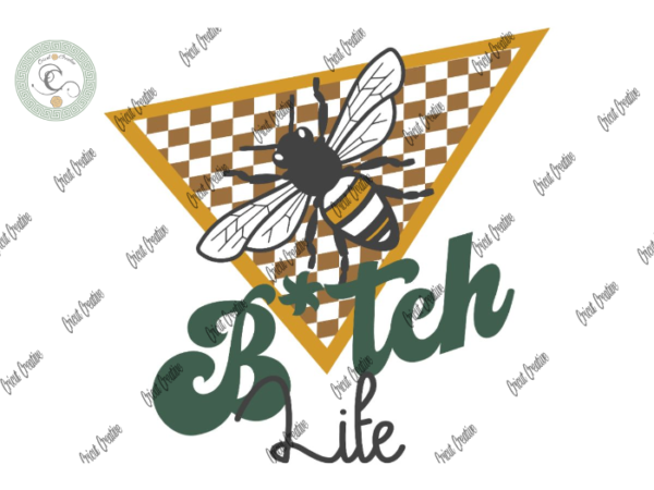 Belief , bltch life diy crafts, bee life clipart svg files for cricut, yellow plaid triangle silhouette files, trending cameo htv prints t shirt template