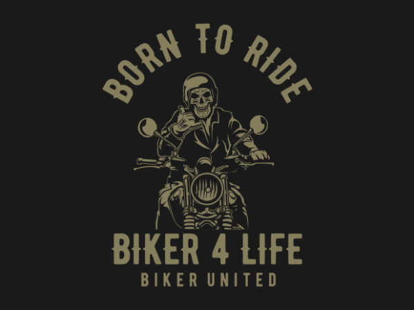 Biker 4 life t shirt template