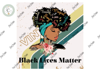 Black Girl , Black lives matter Diy Crafts, Retor vintage clipart svg Files For Cricut, strong black girl Silhouette Files, Trending Cameo Htv Prints