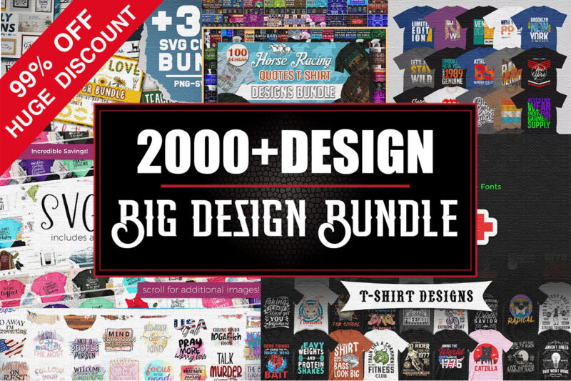Big T-shirts Design Bundle
