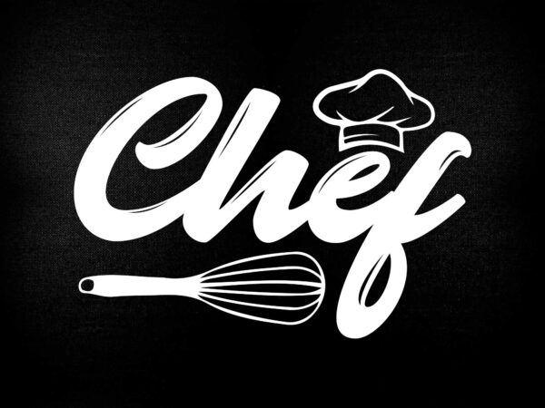 Chef hat spatula digital file – svg, png, cricut & silhouette cook cooking food t shirt vector file