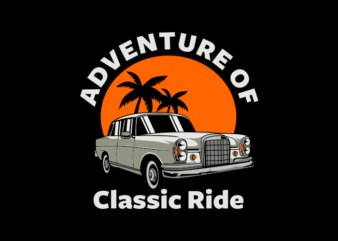 CLASSIC RIDE ADVENTURE t shirt vector file