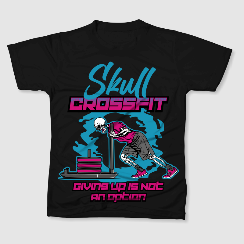 CROSSFIT SKULL - Buy t-shirt designs