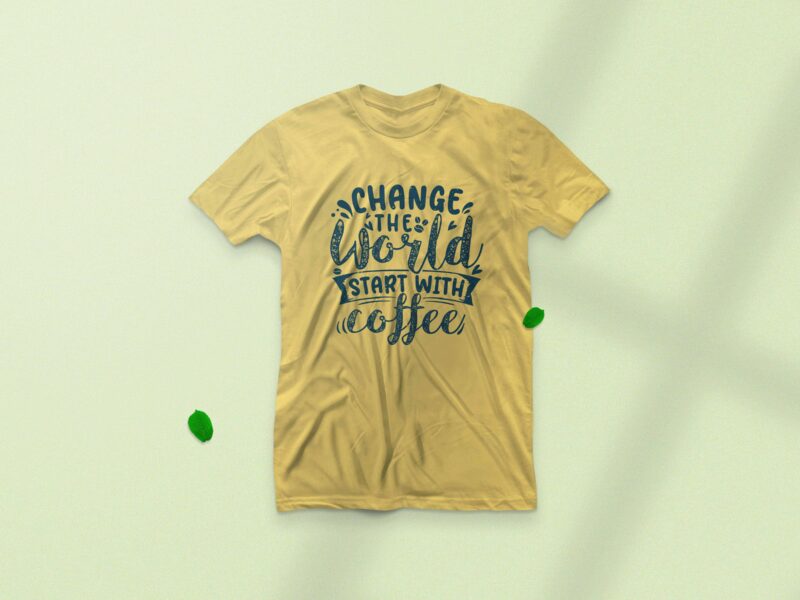 Coffee typography t-shirt designs bundle, Vintage coffee t-shirt design, Coffee motivational quotes t-shirt,