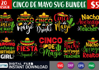 Cinco De Mayo SVG Bundle Graphic