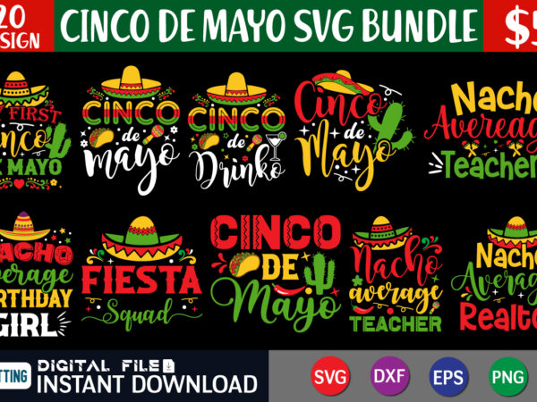 Cinco de mayo svg bundle graphic