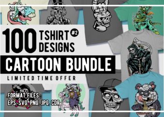 100 cartoon tshirt designs bundle #2