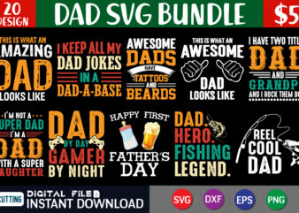 Dad svg bundle t shirt graphic, Father’s Day SVG Bundle, Dad T Shirt Bundles, Father’s Day Quotes Svg Shirt, Dad Shirt, Father’s Day Cut File, Dad Leopard shirt, Daddy shirt