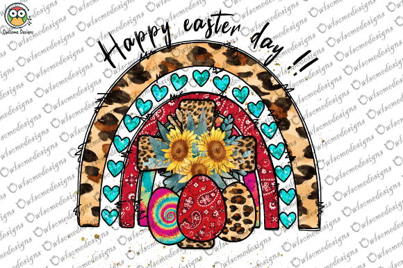 Happy easter day t-shirt design