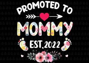 Promoted To Mommy 2022 Png, New Pregnancy Mom Mother’s Day Png, Mom Prenancy Png, Mother’s Day Png, Mommy Png