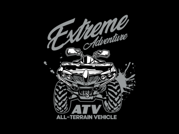 Extreme adventure atv vector clipart