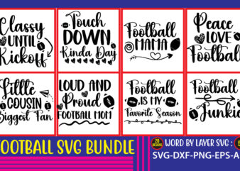 Football svg bundle,Football svg design bundle for sale!