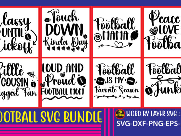 Football svg bundle,football svg design bundle for sale!