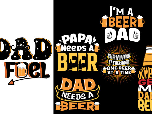 Father’s day bundle t shirt graphic design