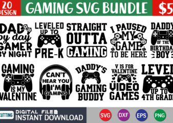 Gamer SVG Bundle, Funny Gamer SVG, Gamer svg, Video Games svg, Boys shirt svg, Game Controller Svg, Play station svg, Cut File for Cricut, svg files for cricut t shirt