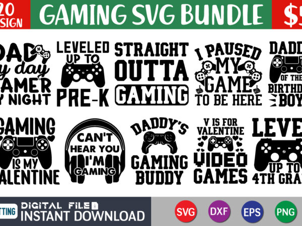 FREE Video Game Funny Boy Valentine SVG File [No Sign Up to Download!]