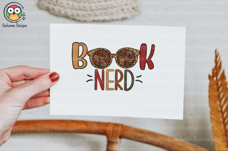 Book nerd Sublimation Design