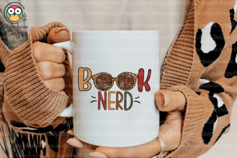 Book nerd Sublimation Design